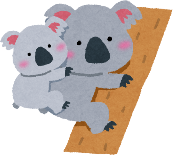 Watercolor Illustration of Koala and Joey